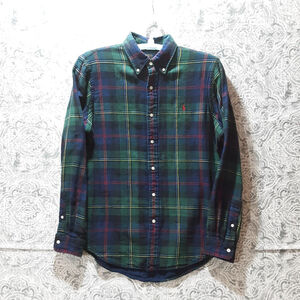 Polo Ralph Lauren Mens Classic Fit Plaid Flannel Size Large Long Sleeve Button L